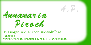 annamaria piroch business card